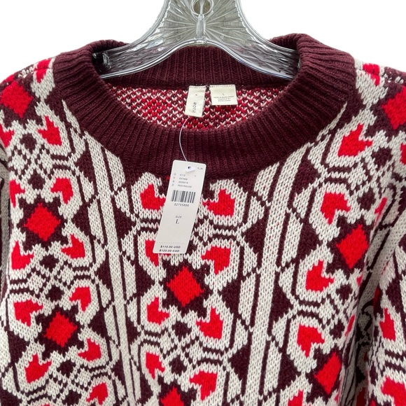 NWT Anthropologie MOTH Intarsia Pullover Sweater - Picture 3 of 8